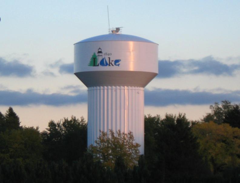 Lake County water tower in Northeast Ohio